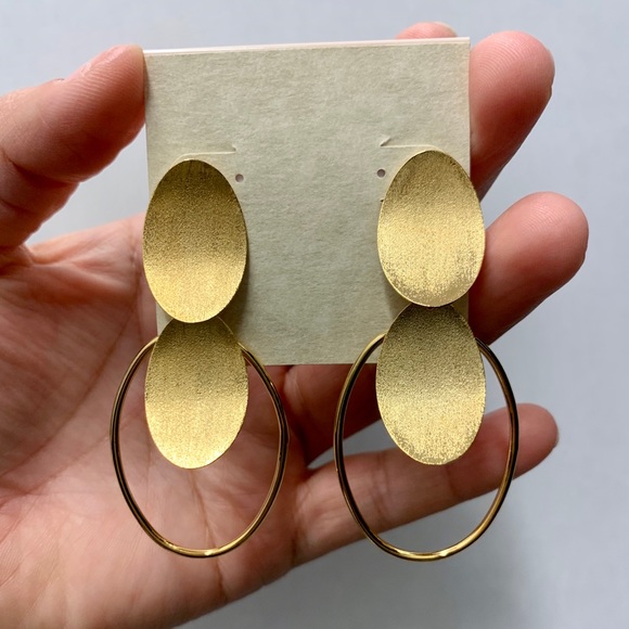 Rivka Friedman Concave DiscCascading DangleEarring - Picture 3 of 7